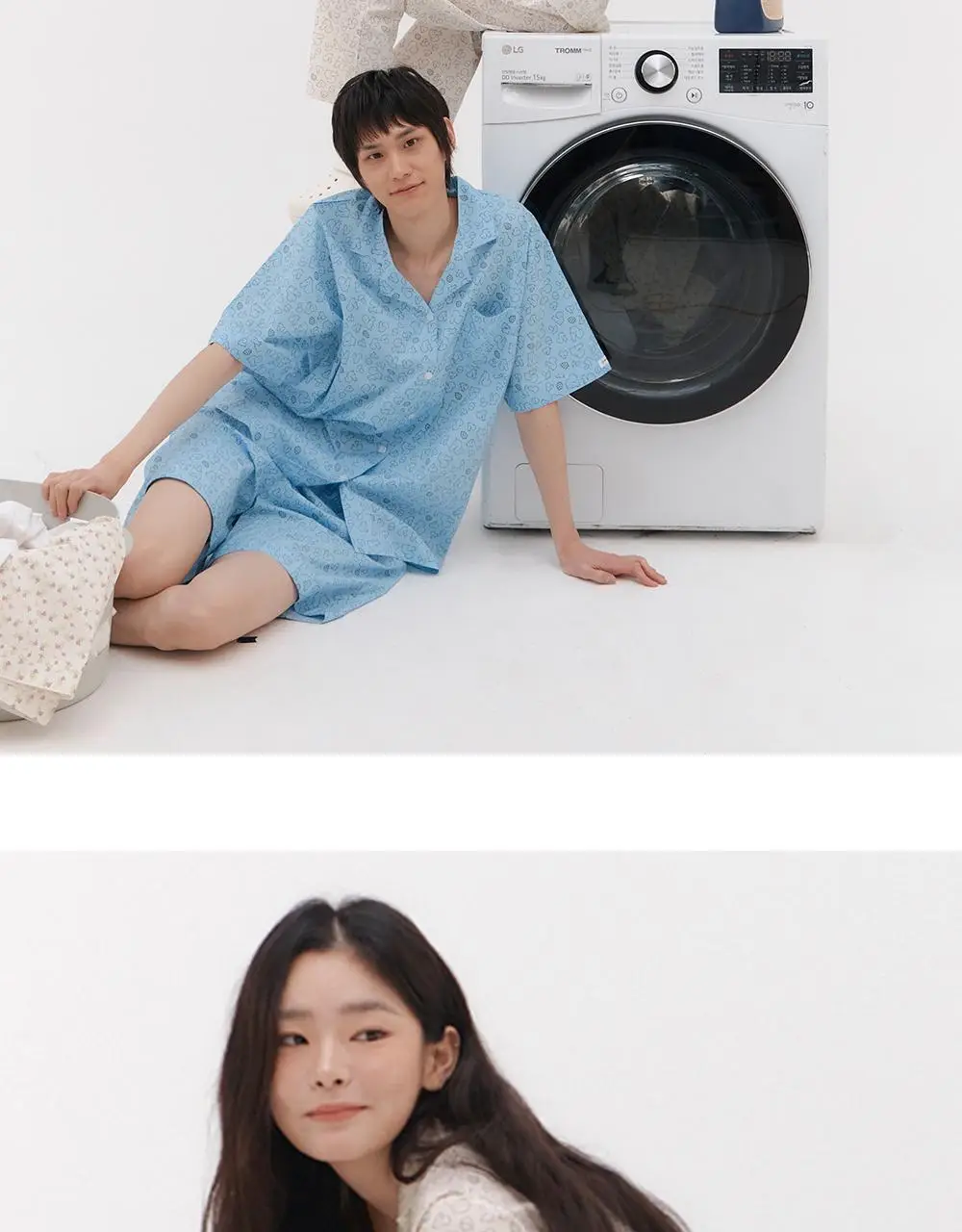 [곽민경 PICK] 오프아워 드리미두들스 도토리대작전 반팔 잠옷 세트 아이보리 (M / L / XL) 상세페이지 14